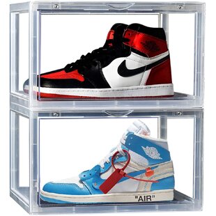 Drop Front Shoe Storage Boxes | Wayfair